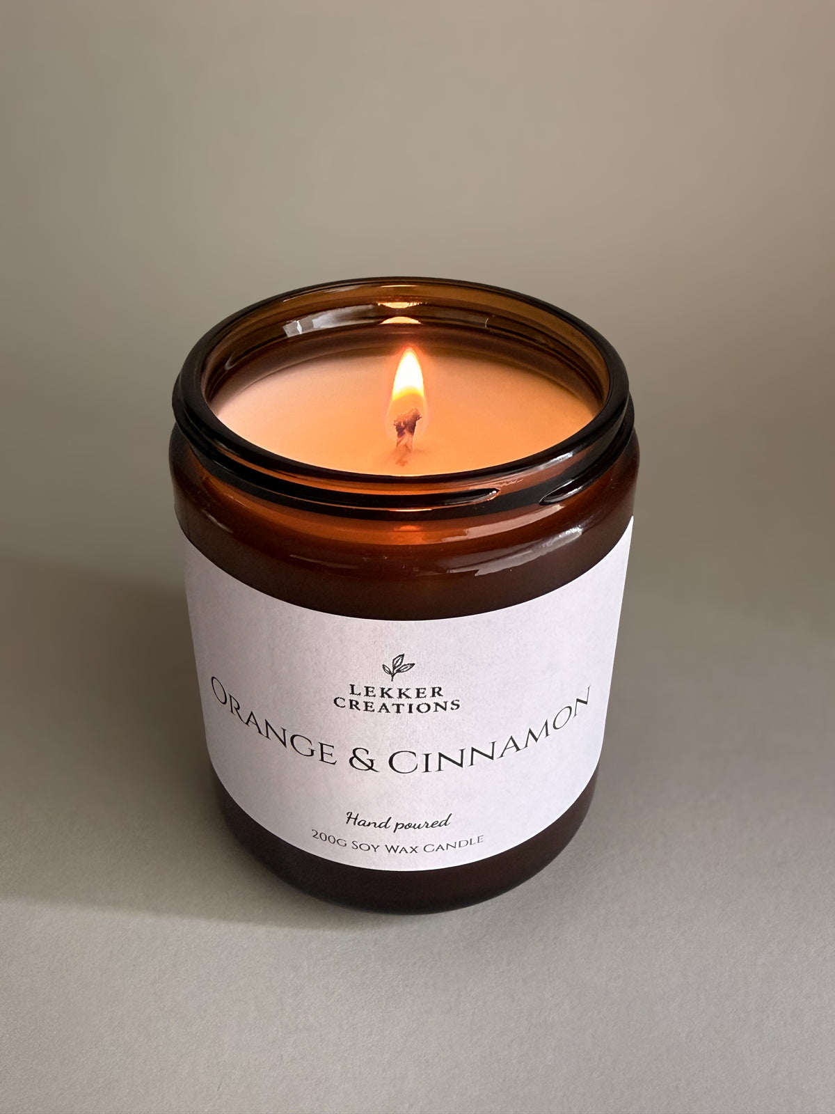 Orange & Cinnamon - Cotton Wick Candle