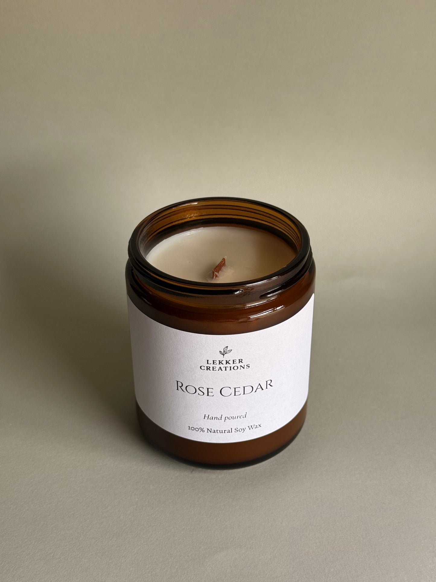 Rose Cedar – Wood Wick Candle