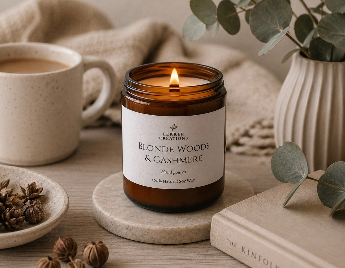 Blonde Woods & Cashmere – Wood Wick Candle