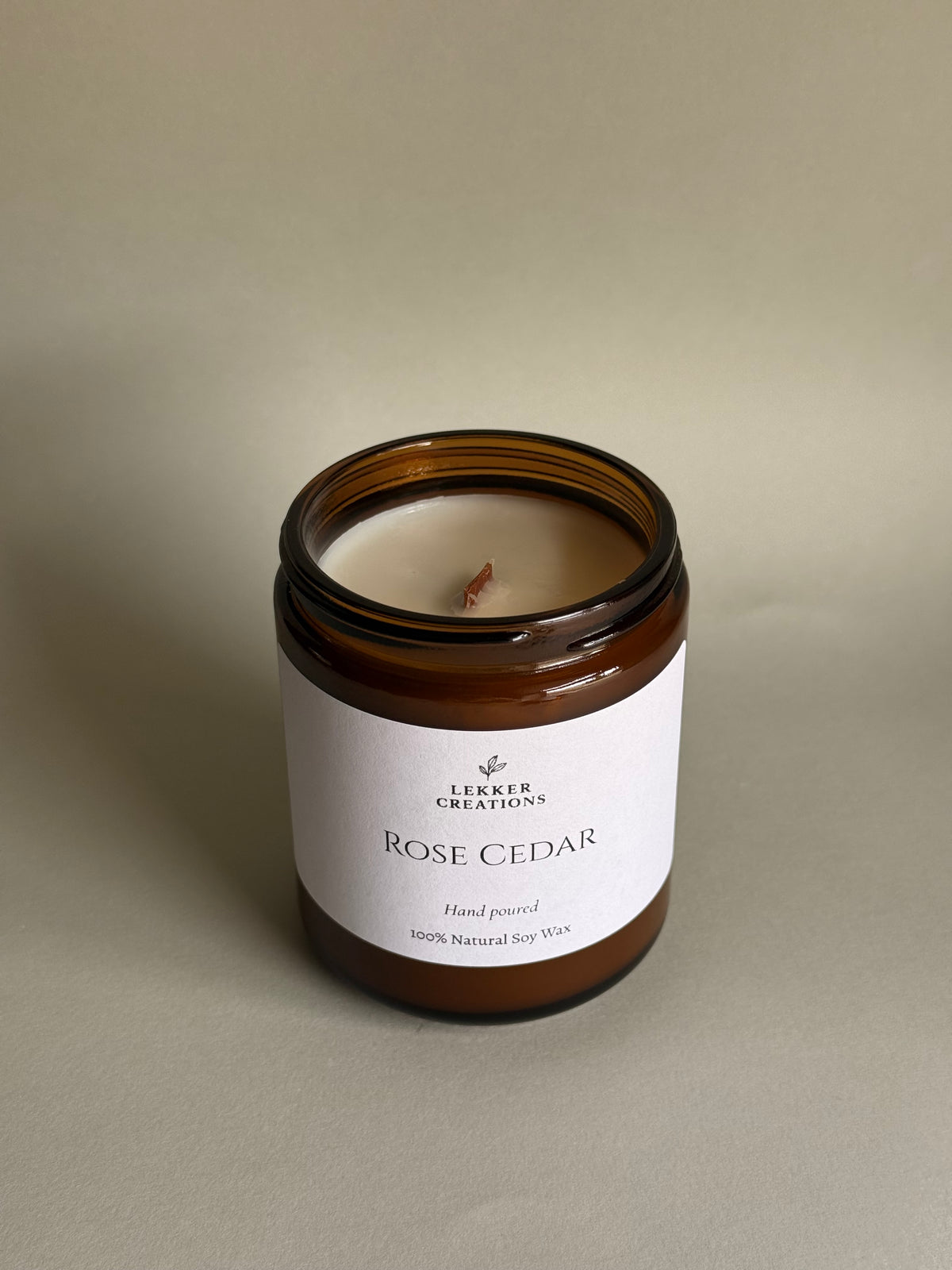Rose Cedar – Wood Wick Candle
